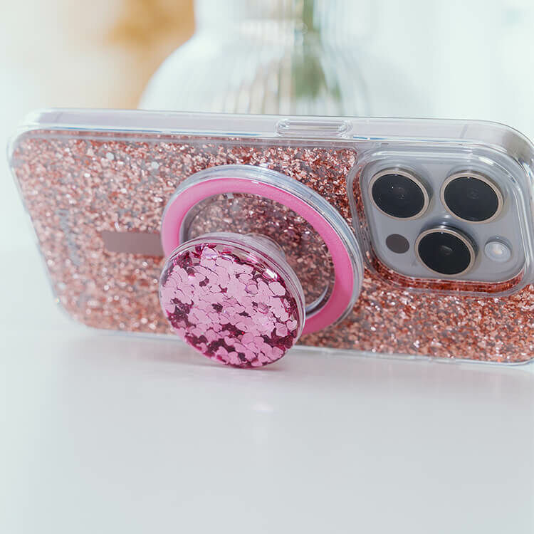 閃耀芭比粉支架 MagSafe 磁吸- 手機氣囊伸縮支架