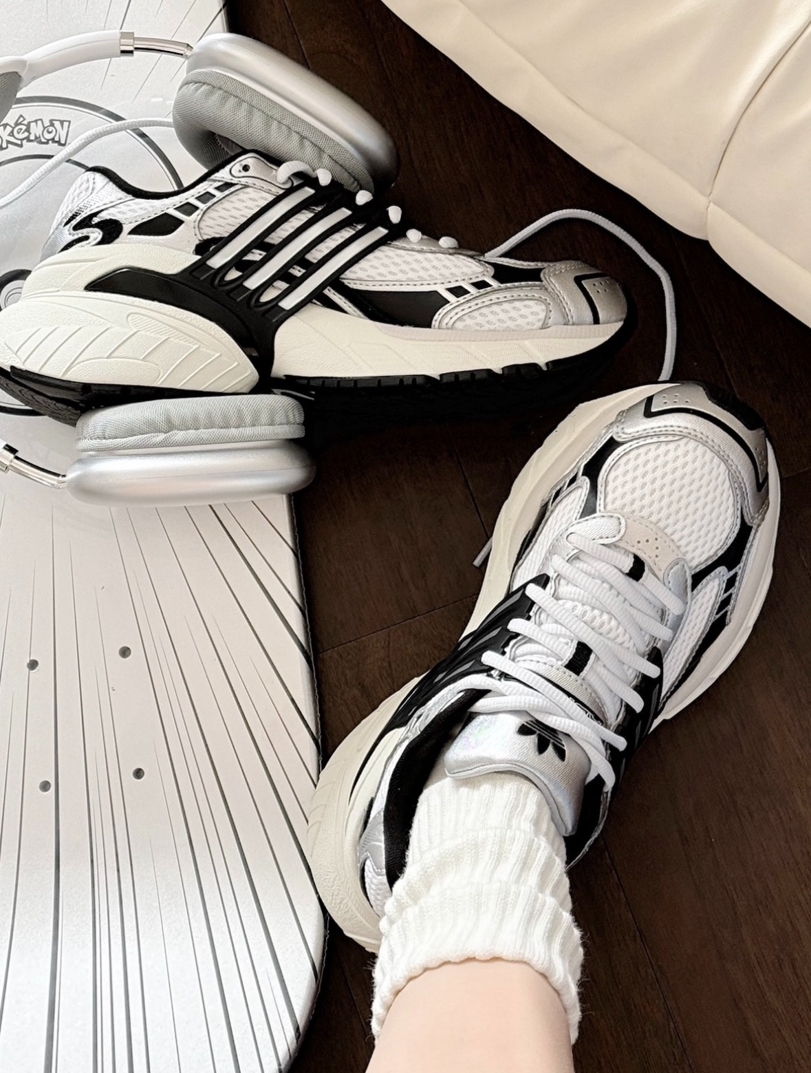 Adidas Originals ADISTAR XLG 白銀色 黑色 厚底 增高 復古 老爹鞋 慢跑鞋 IH3381/預購