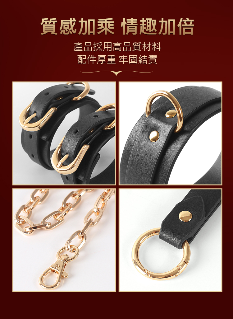 MISSFUN 反背連頸手銬組 BDSM遊戲道具