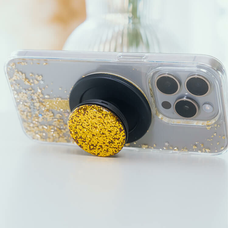 閃耀復古金黑支架 MagSafe 磁吸- 手機氣囊伸縮支架