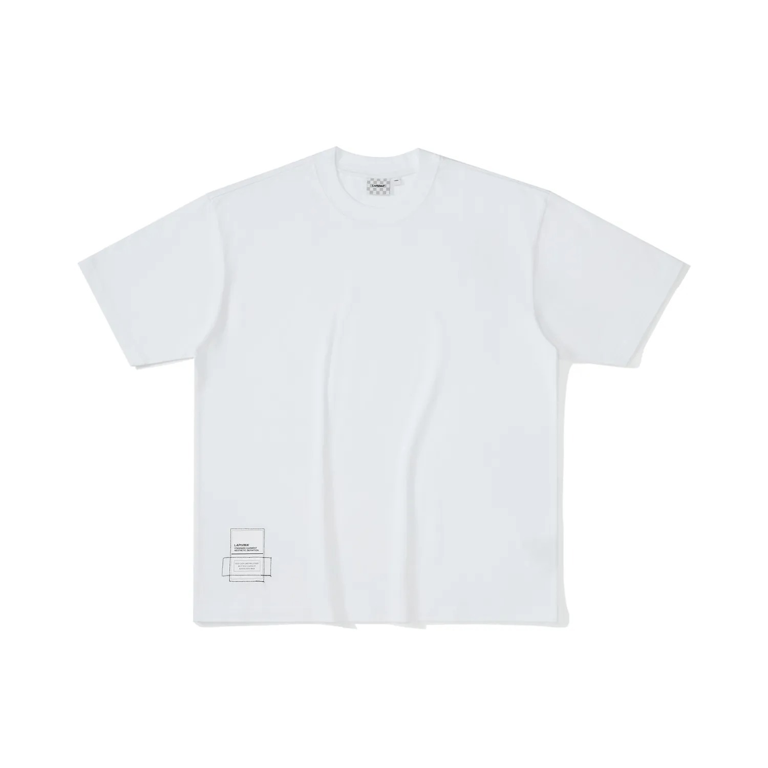 LAPRIMA 反戰口號標籤素面T恤
