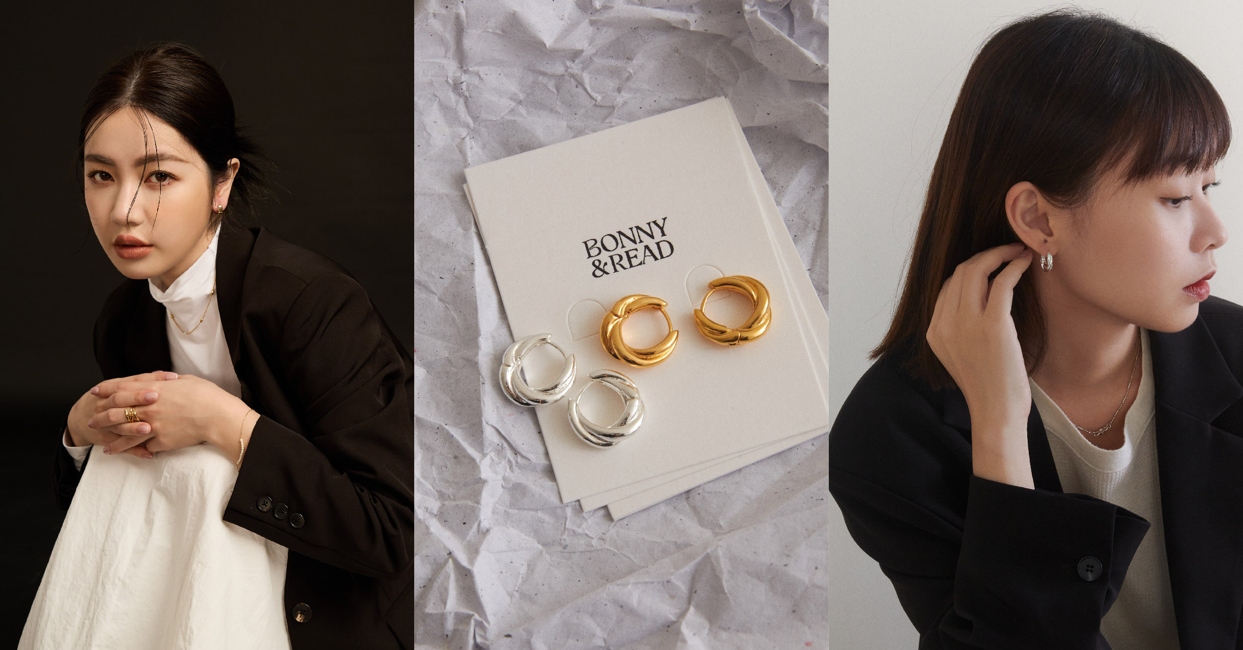 求職穿搭加分鎖骨飾品貼耳耳環