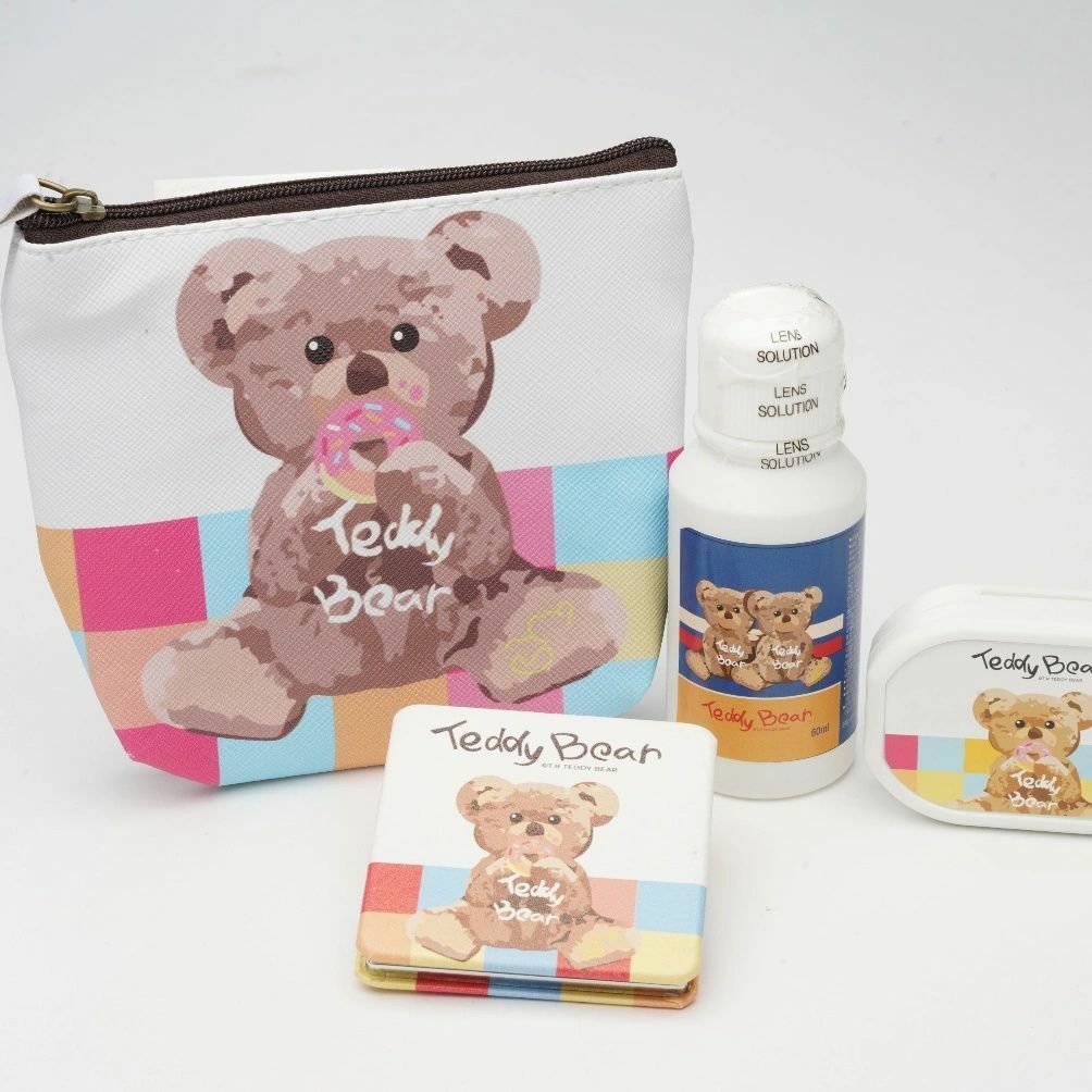 [套裝] Teddy Bear 1 Month Aurora Gray｜月拋彩妝隱形眼鏡｜每盒2片