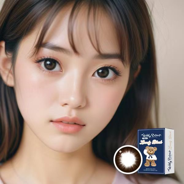 [套裝] Teddy Bear 1 Month Lovely Black｜月拋彩妝隱形眼鏡｜每盒2片