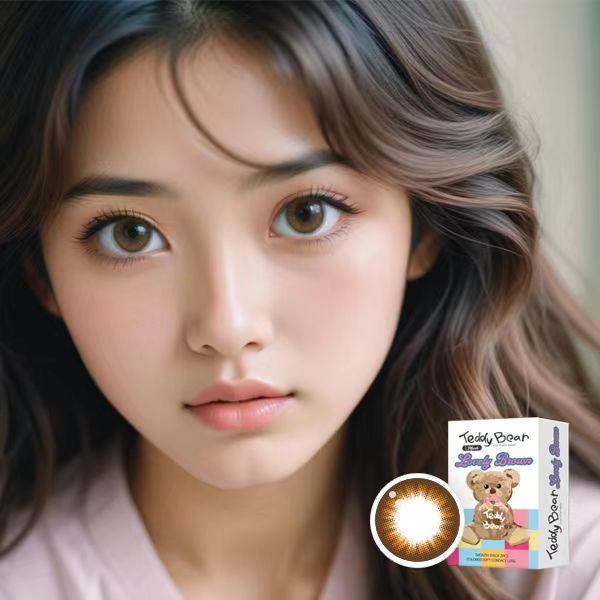 [套裝] NEOiSM x Teddy Bear 1 Month Lovely Brown｜月拋彩妝隱形眼鏡｜每盒2片