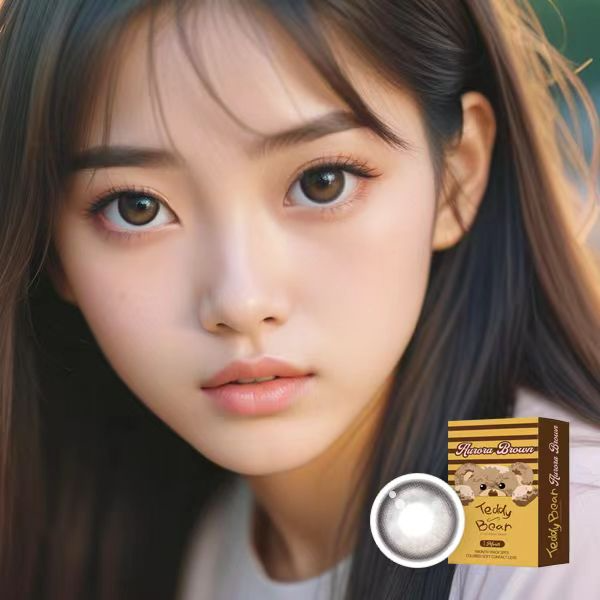 [套裝] Teddy Bear 1 Month Aurora Brown｜月拋彩妝隱形眼鏡｜每盒2片