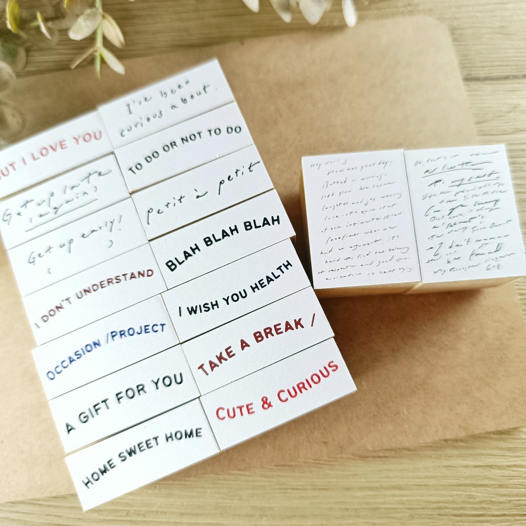 A Kind of cafe什物．Blah Blah Blah 手帳印章系列 $170 / $130區