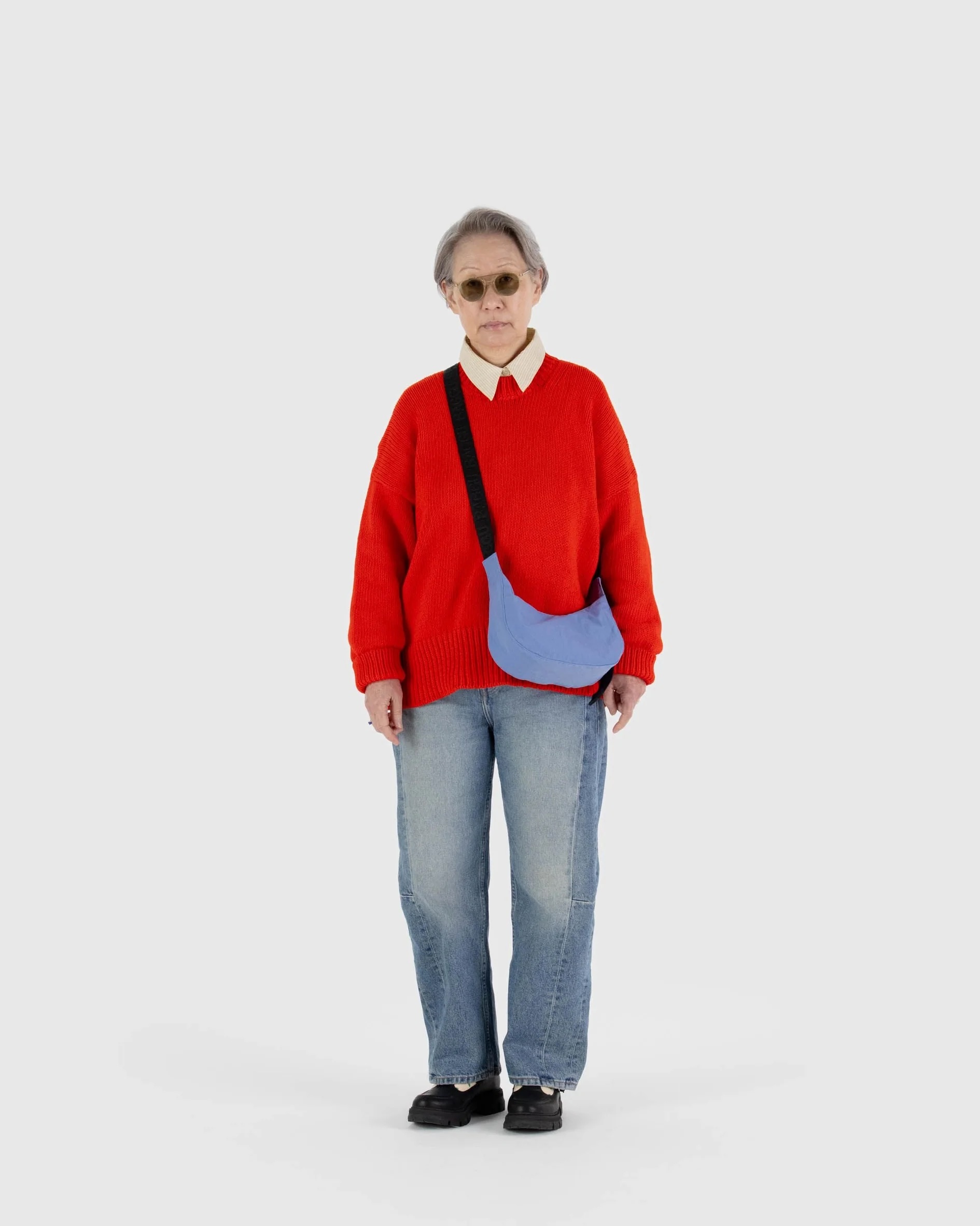 Small Nylon Crescent Bag - Cornflower | BAGGU