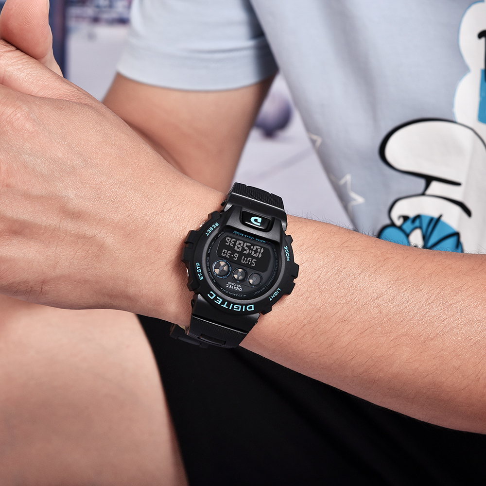 【DIGITEC 數碼科技】 DG-5198 時尚 運動風 個性 日期星期顯示 鬧鈴 LED背光 電子錶