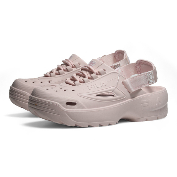 FILA 涼拖鞋 水鞋 粉紅 防水 可拆式 洞洞鞋 女 4S348Y555