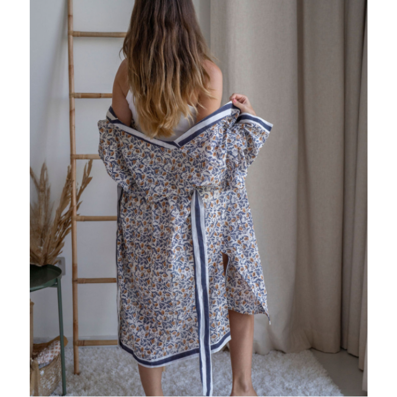 梅里灰靛藍｜罩衫