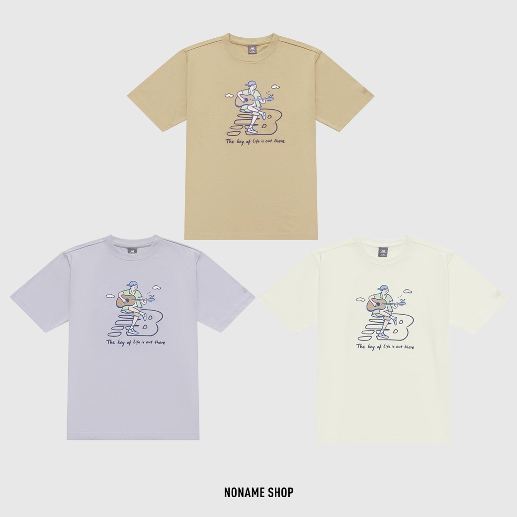 NEW BALANCE X PK 設計師 聯名款 向心生活 插畫 塗鴉 短袖 三色 (男款)