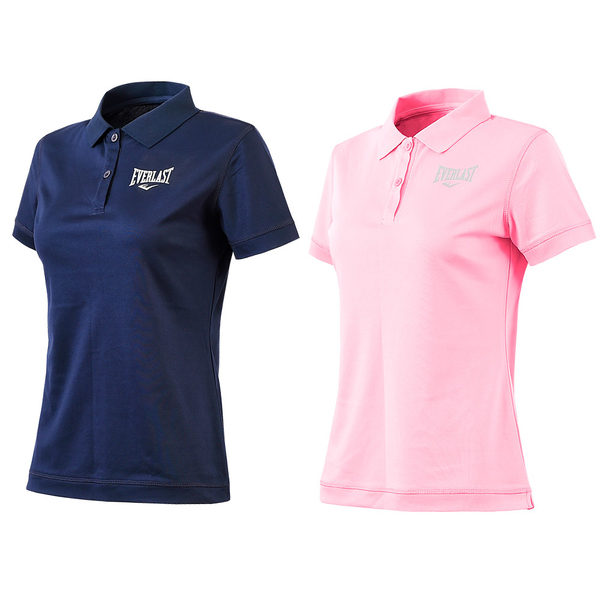 EVERLAST 短T POLO衫 粉/深藍 吸排 4822136141 4822136180