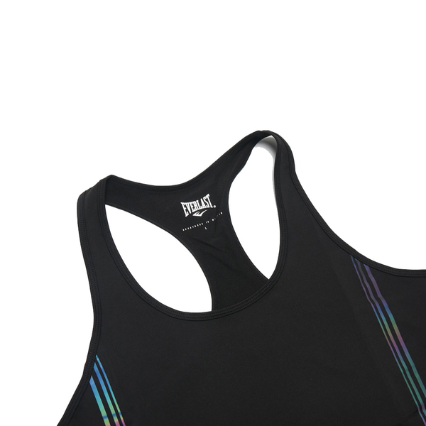EVERLAST 黑 彩色條紋 挖背背心 韻律背心 女 4922165120