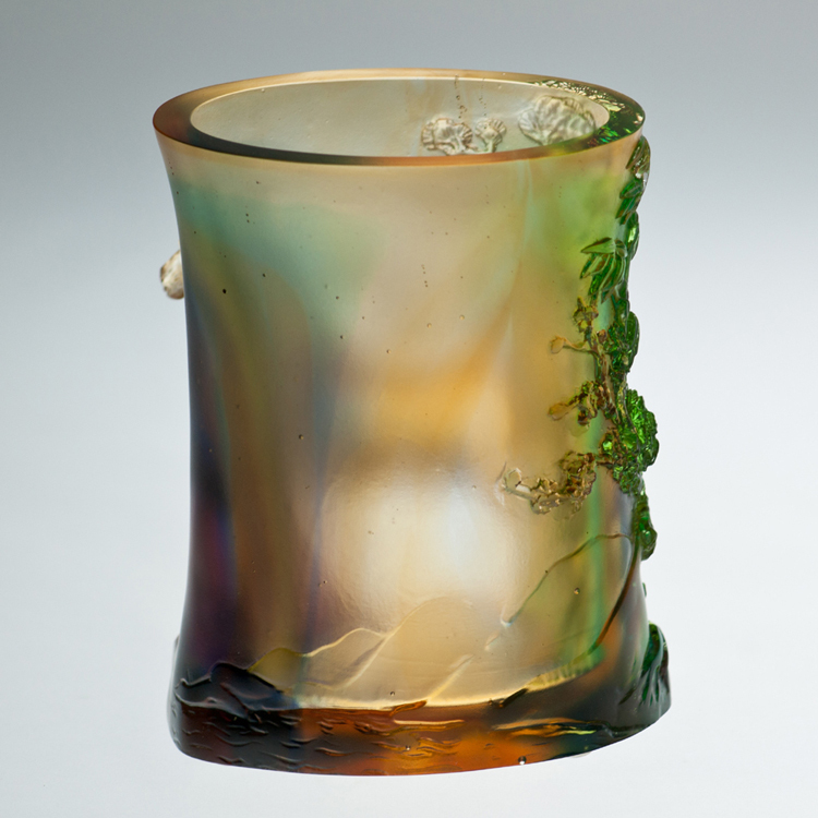 鹿港窯禮品館│居家開運琉璃馬 擺飾 筆筒 意氣風發  書房 辦公室桌面 裝飾