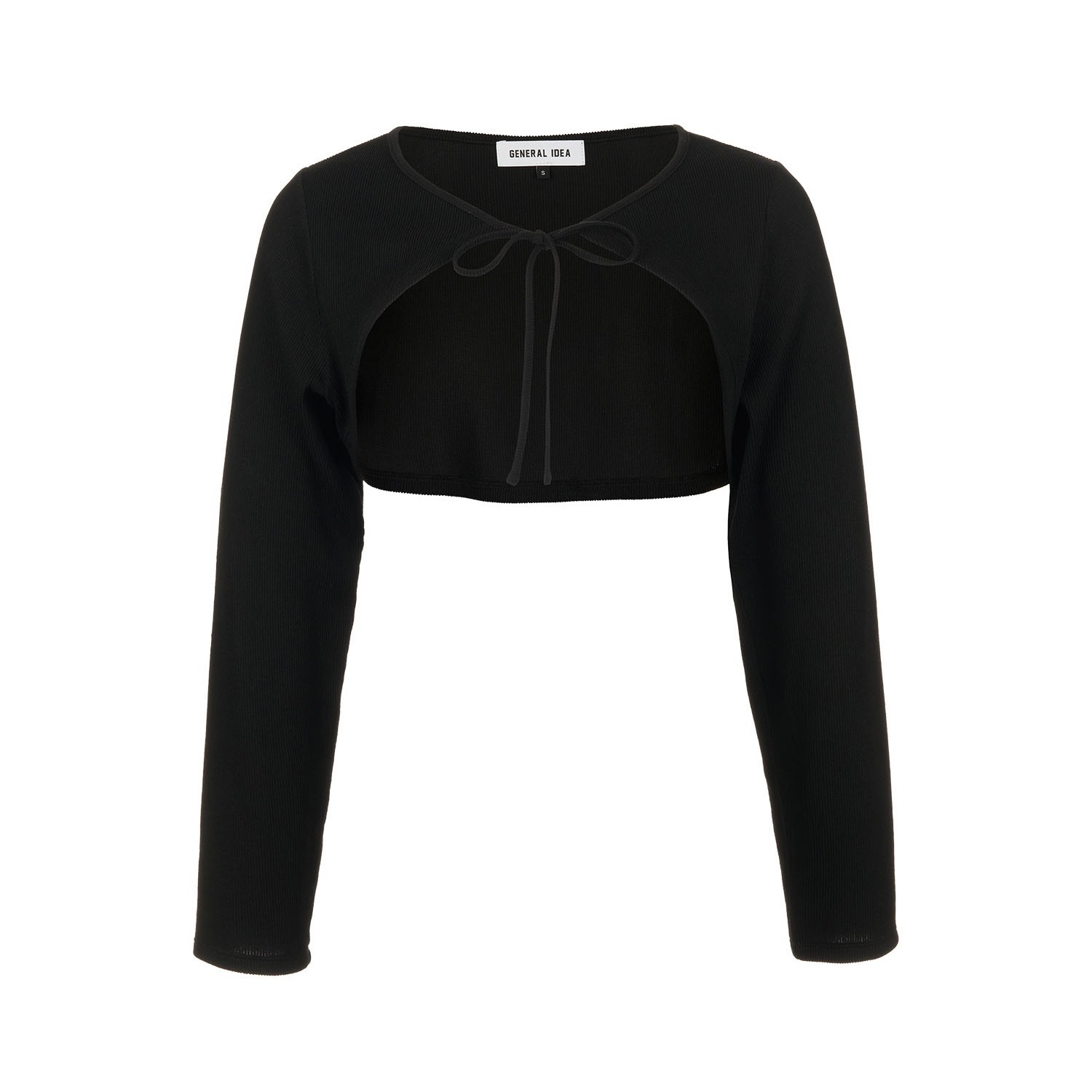 [GENERAL IDEA] RIBBED RIBBON BOLERO