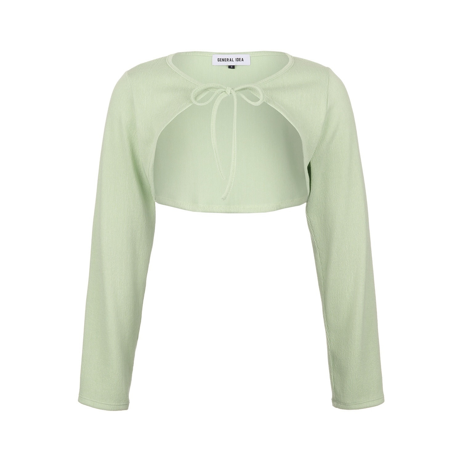 [GENERAL IDEA] RIBBED RIBBON BOLERO