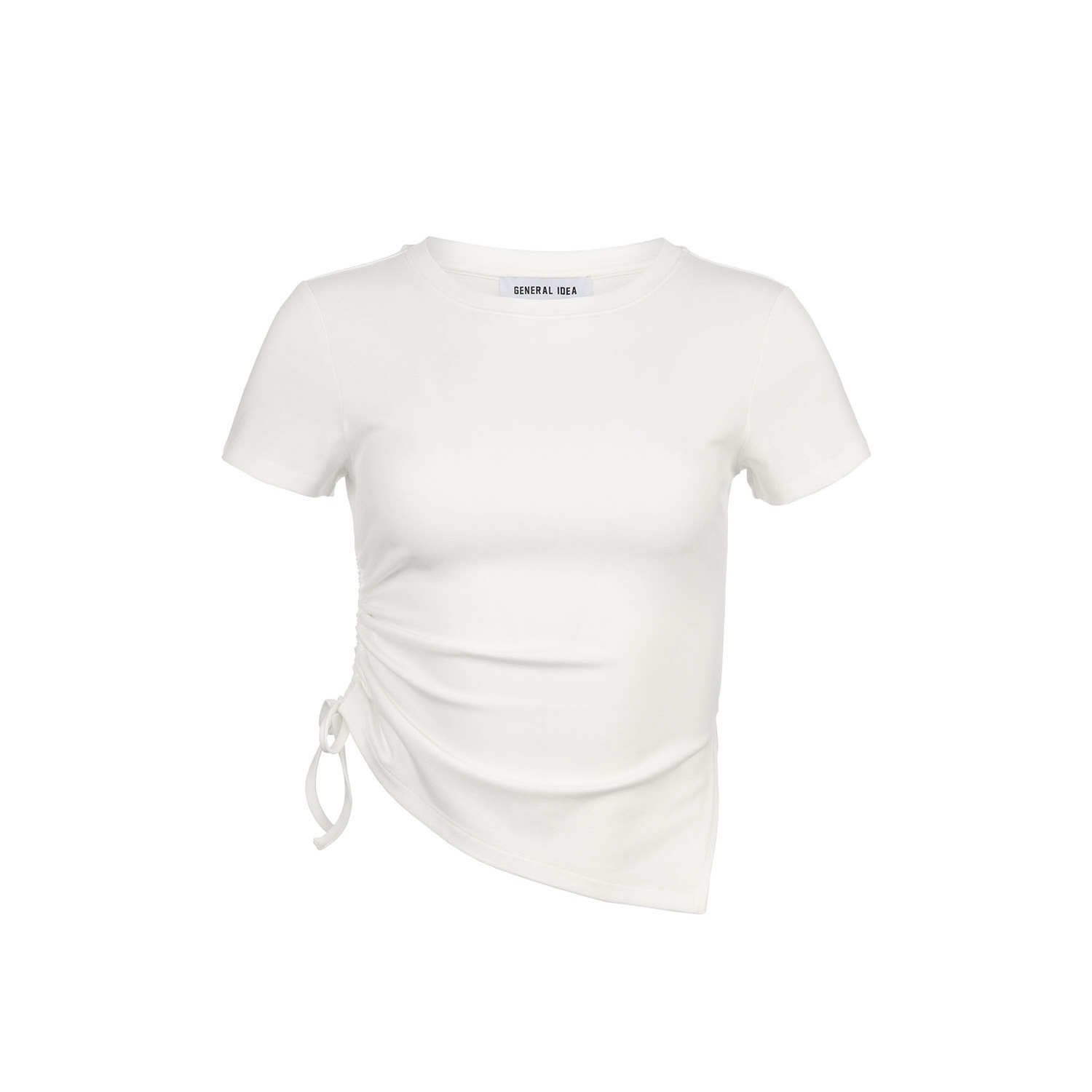 [GENERAL IDEA] SHIRRING SHORT SLEEVE T-SHIRT