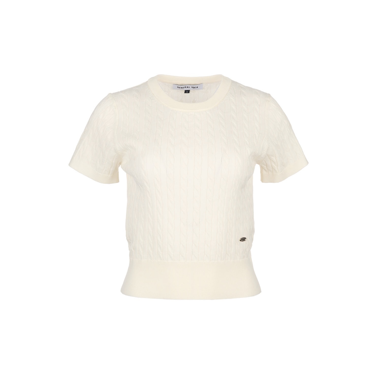 [GENERAL IDEA] TENCEL CABLE HALF KNIT