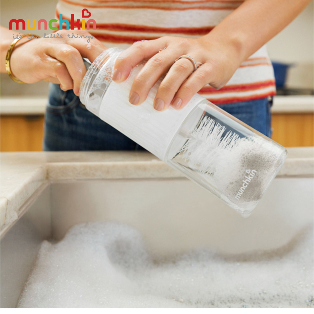 二合一奶瓶奶嘴刷-質感灰