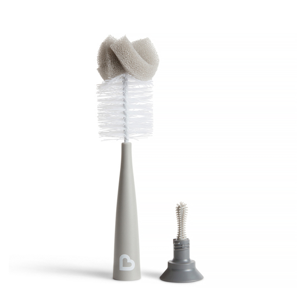 二合一奶瓶奶嘴刷-質感灰