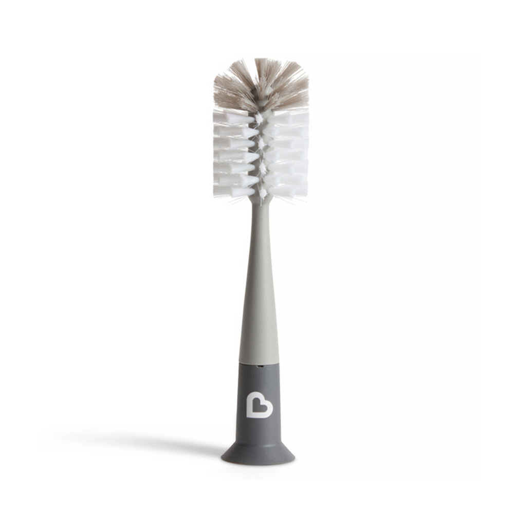 二合一奶瓶奶嘴刷(吸盤)-質感灰