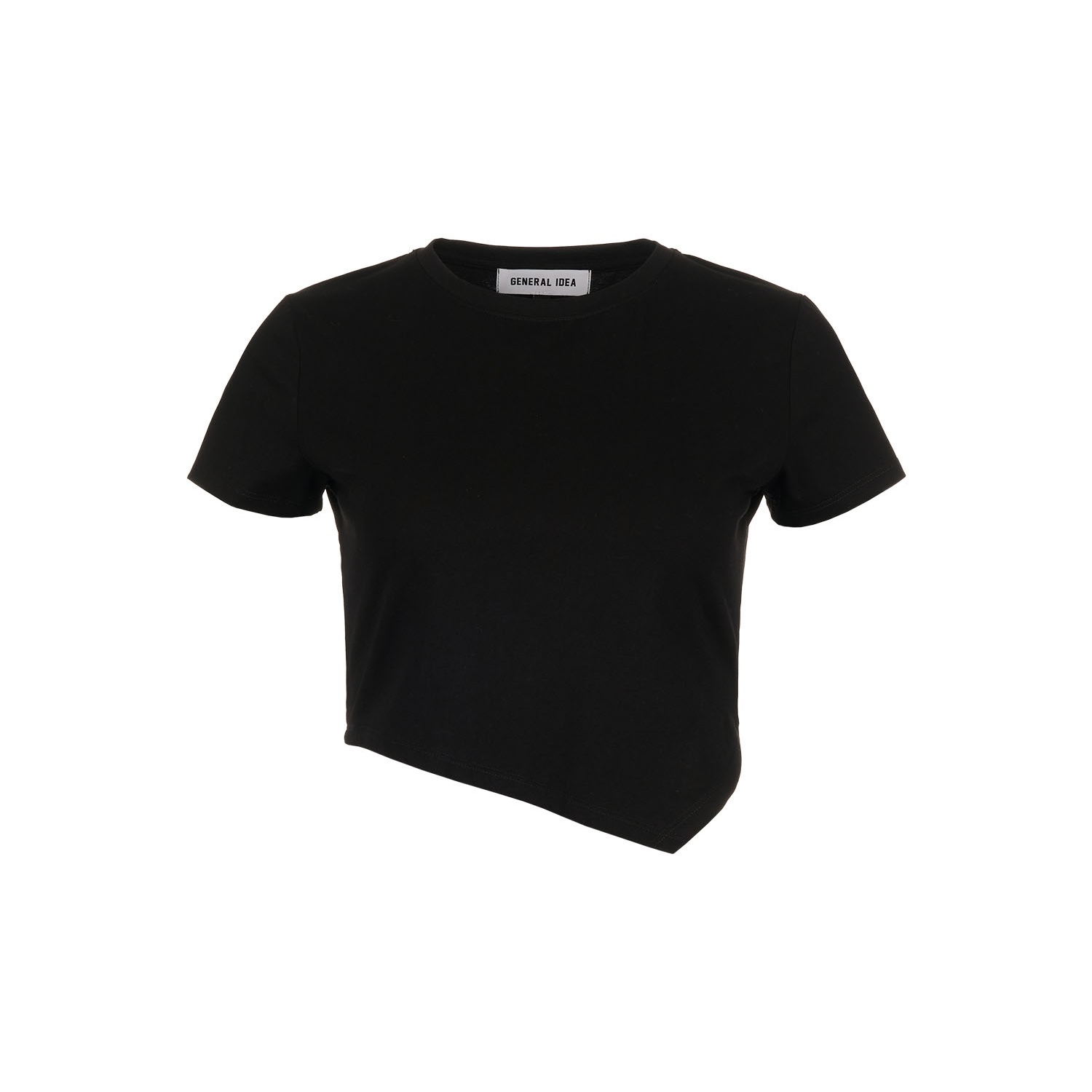 [GENERAL IDEA] UNBALANCED SILKET CROP TEE