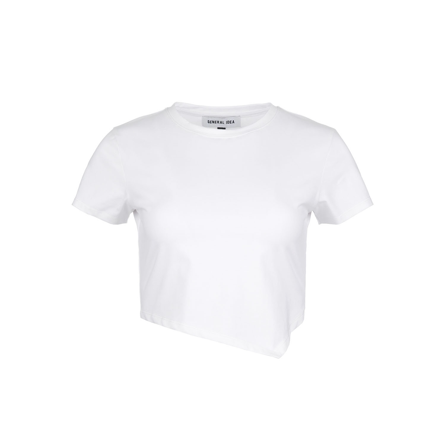 [GENERAL IDEA] UNBALANCED SILKET CROP TEE