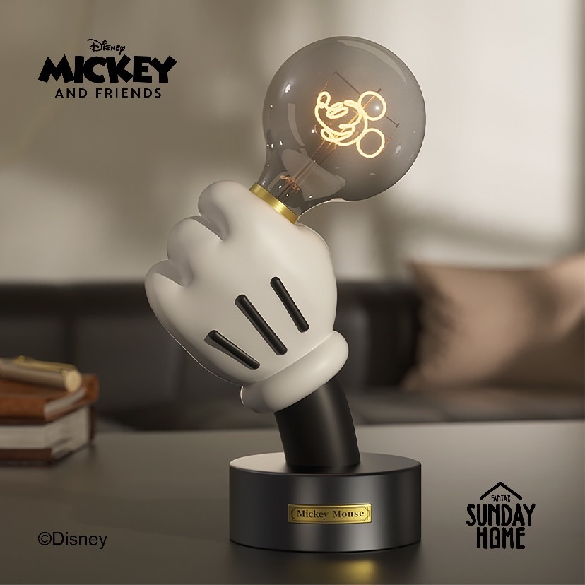 SUNDAY HOME × DISNEY 迪士尼 米奇手燈 黑金版 小夜燈 黑金版