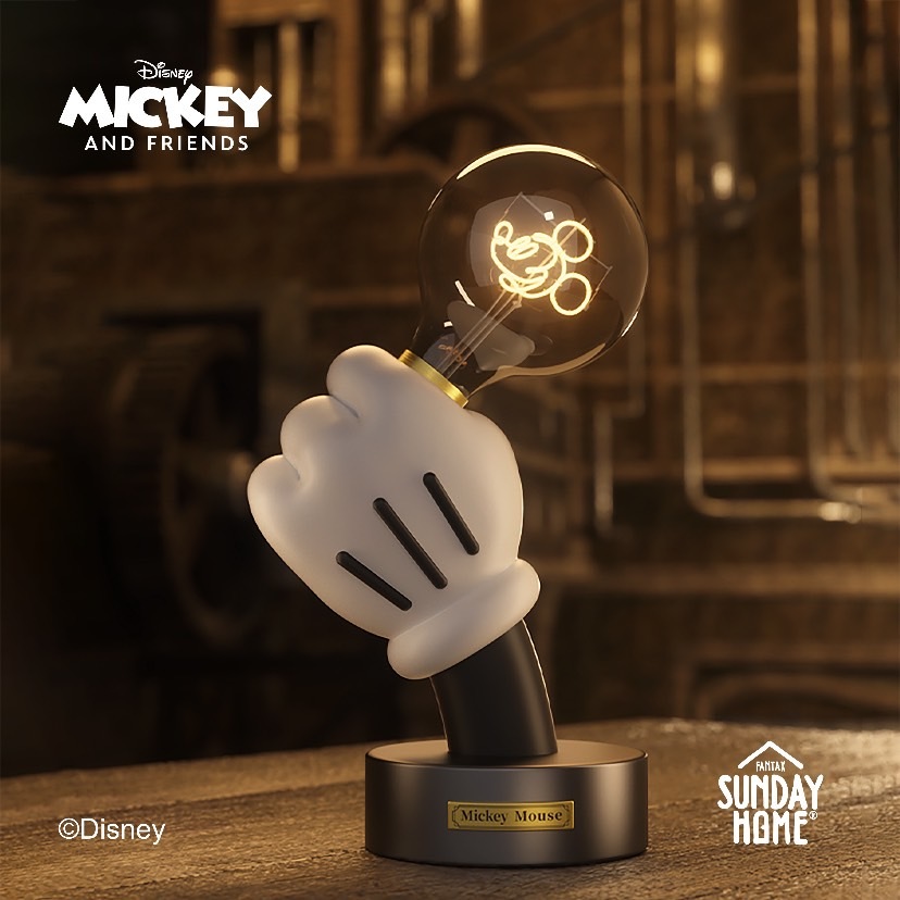 SUNDAY HOME × DISNEY 迪士尼 米奇手燈 黑金版 小夜燈 黑金版