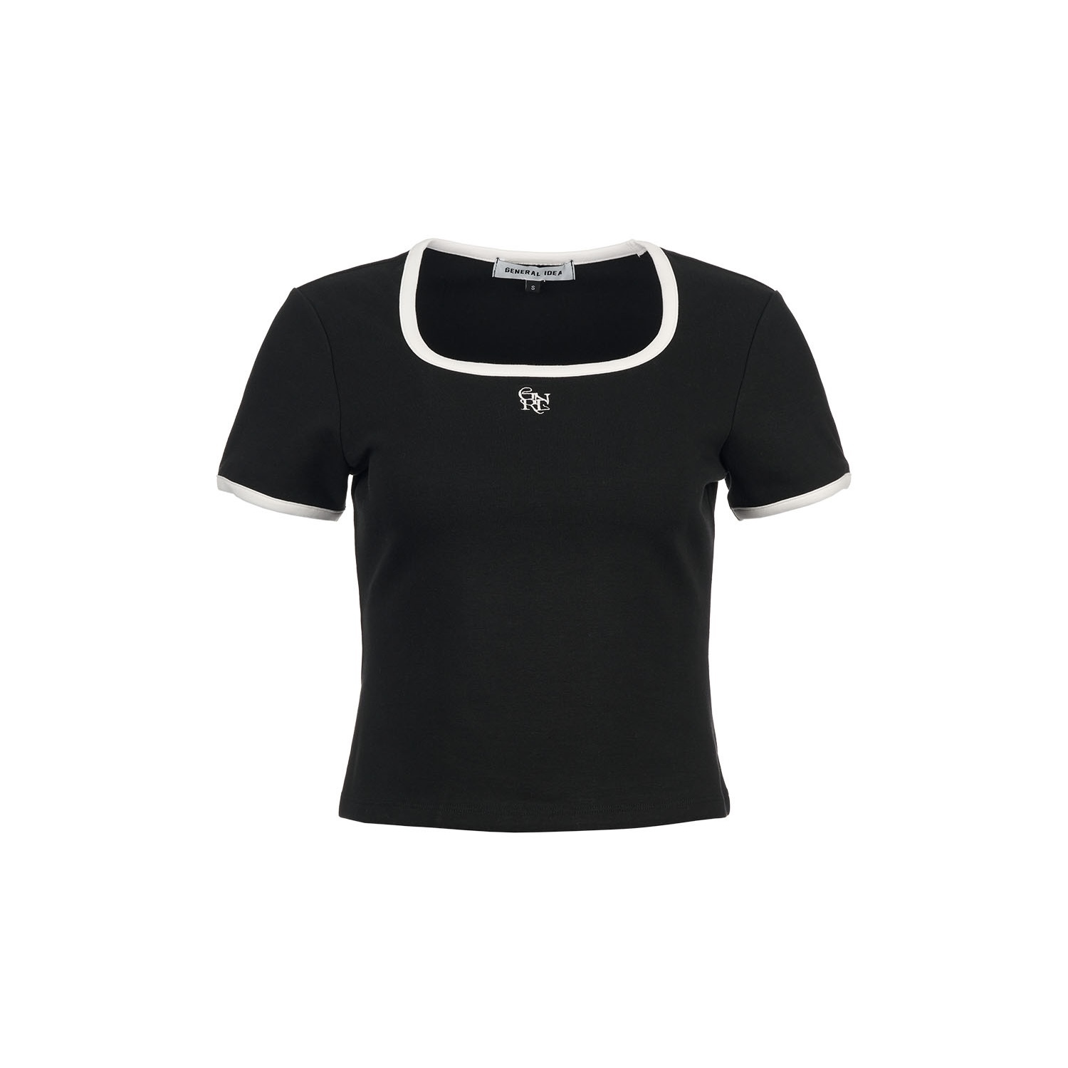 [GENERAL IDEA] SQUARE COLOR BLOCK SHORT SLEEVE T-SHIRT