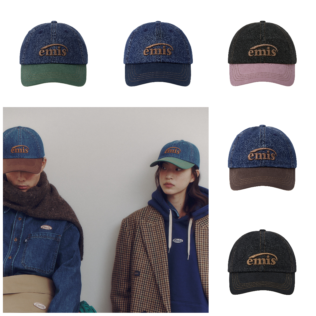 現貨┃emis WASHED DENIM BALL CAP 水洗丹寧老帽