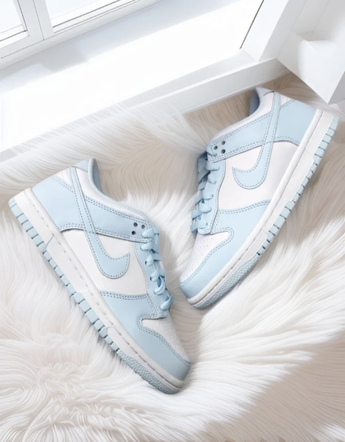 Nike Dunk Low GS 冰川藍 水藍色 皮革 大童款 FB9109-105/預購