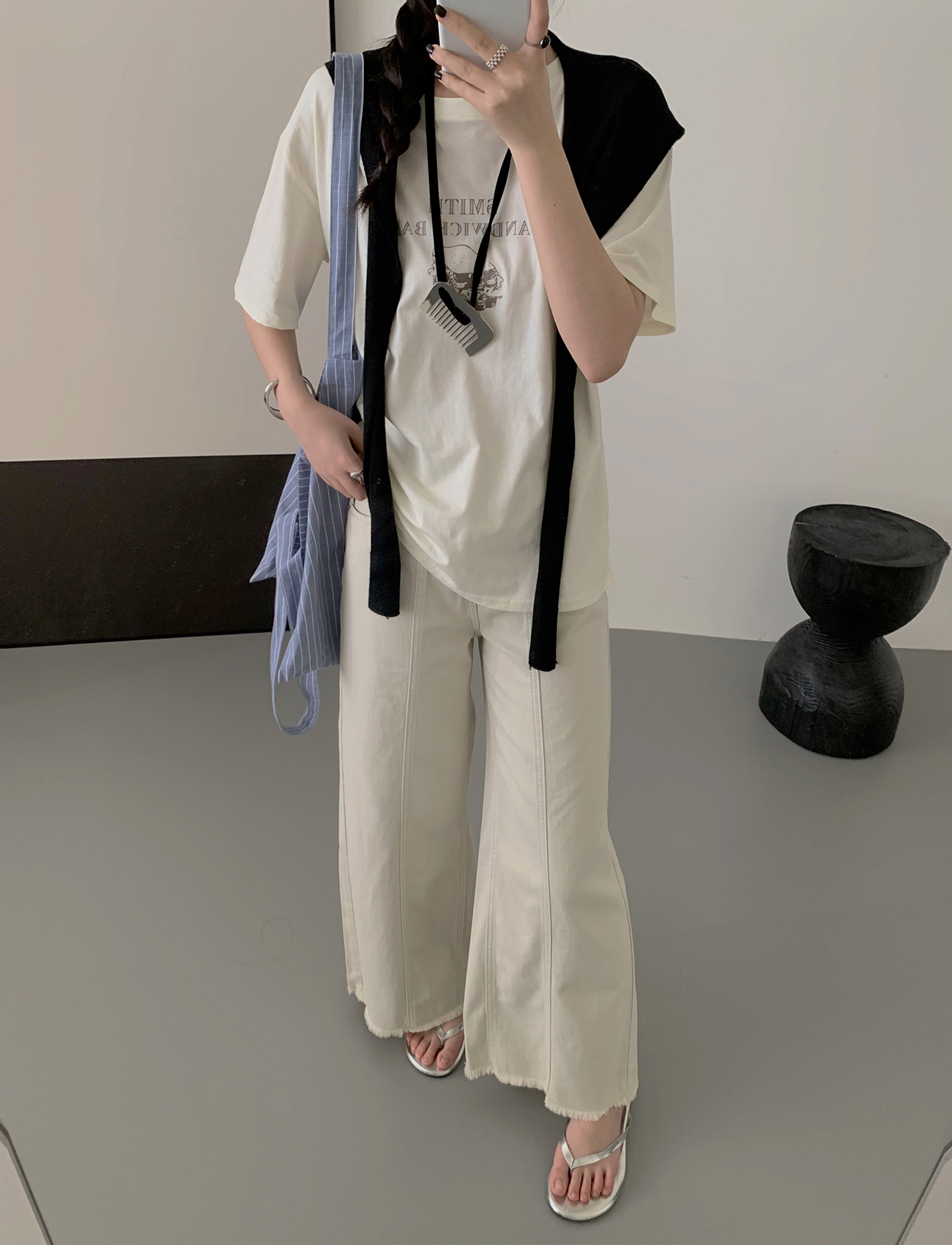 質感車線設計天絲牛仔褲