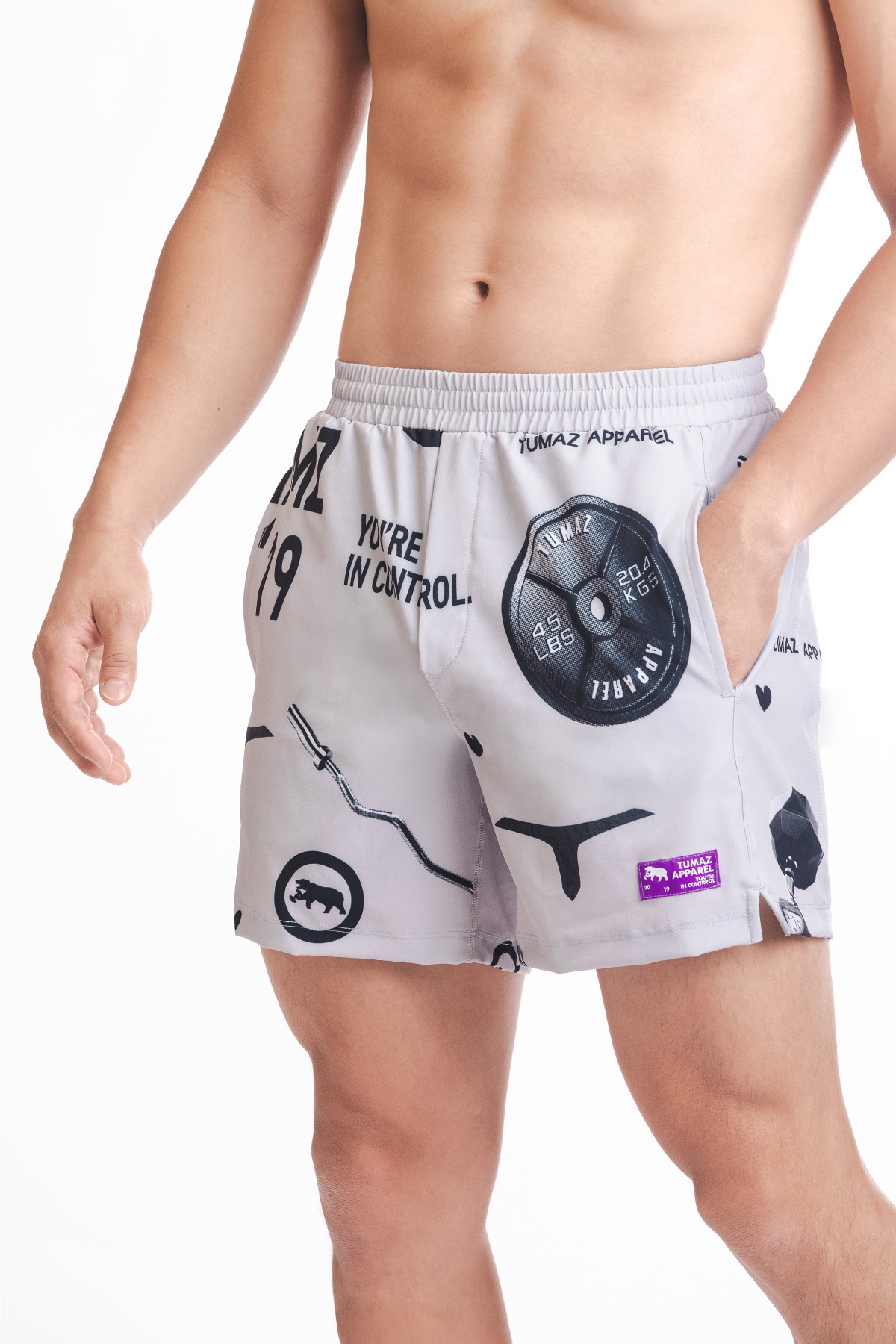 酷玩印花短褲(健身風暴)