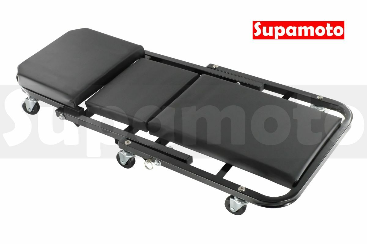 -Supamoto- 汽車 美容 工作凳 躺板 躺椅 兩用 摺疊 皮椅 滑輪 維修 打蠟 拋光 貼膜 施工 洗車