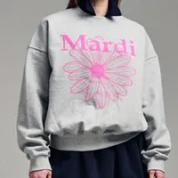 [S] MARDI SWEATSHIRT FLOWERMARDI,GREY PINK, MFK41SPO009GYPK00 (SMD57)