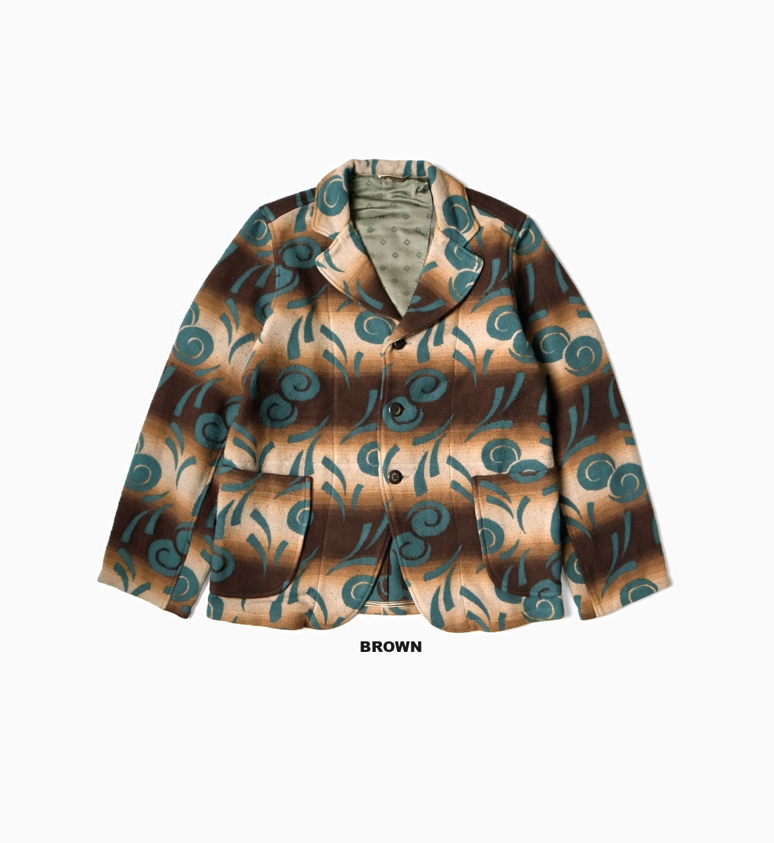KAPITAL NAPPING COTTON PUEBLO VORTEX PATTERN HOSPITAL JACKET - PRE ORDER ITEM (預訂中)