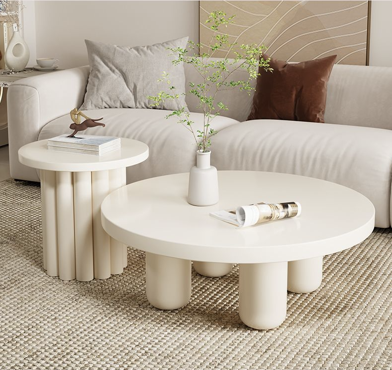 極簡奶茶風茶桌