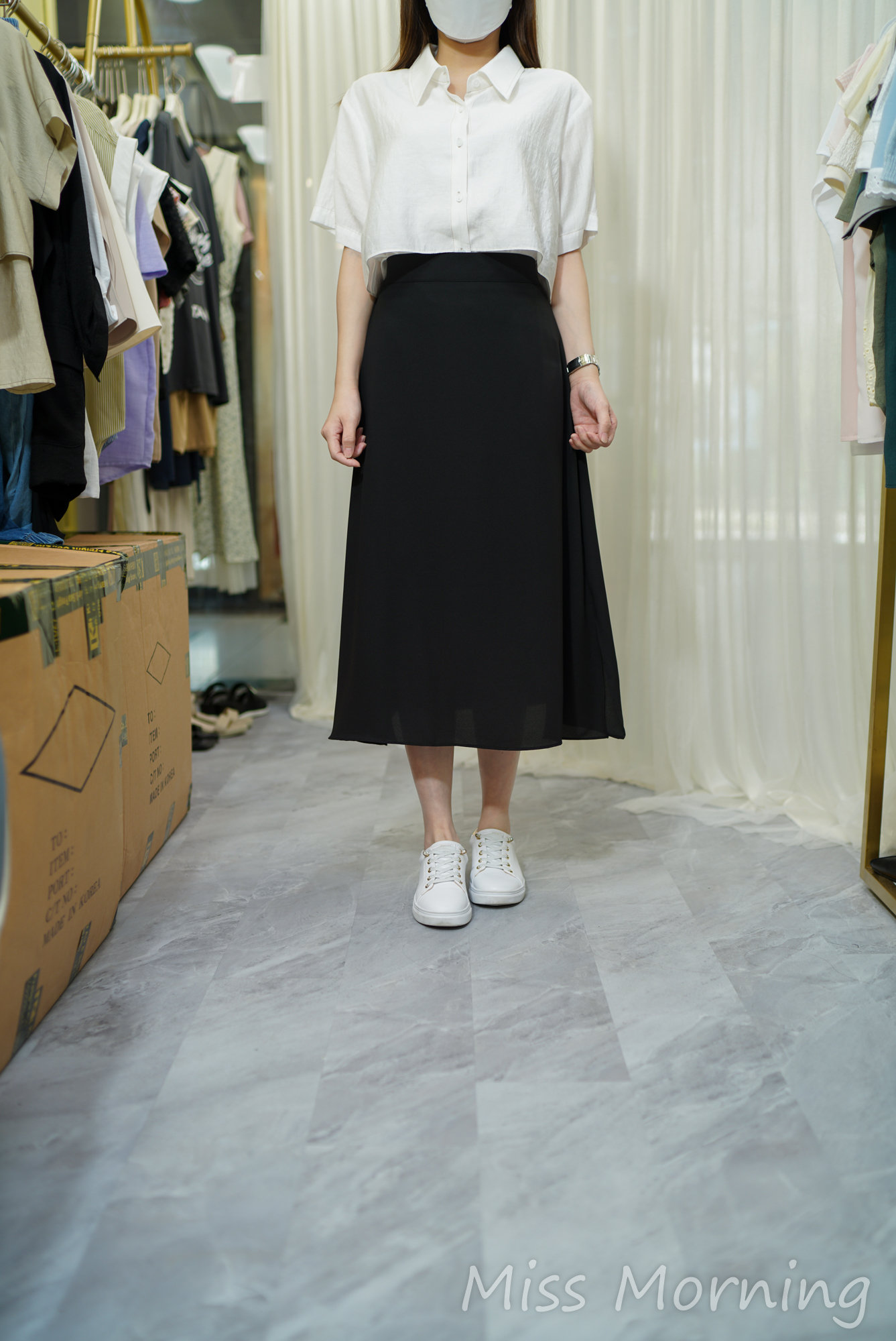 明線有款假兩件上衣(14047)