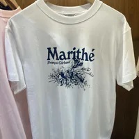 ★Marithe + Francois Girbaud★ FLOWER TEE white MFG44UTS142W FLOWER TEE white - MARITHÉ+FRANҪOIS GIRBAUD