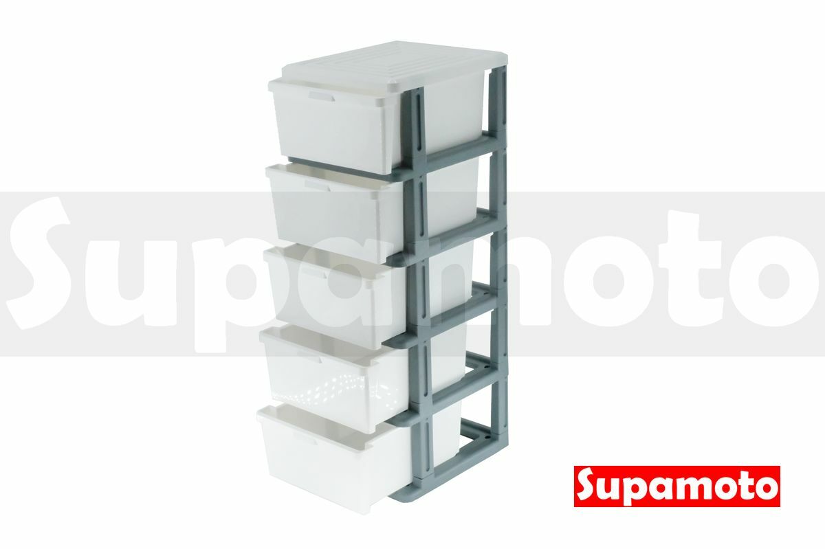 -Supamoto- 五層抽屜式收納工具櫃 (毛巾櫃/保養/美容/維修/收納/衣櫃/玩具櫃)