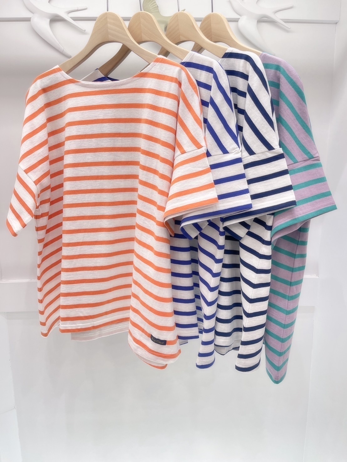 法國橫條薄版上衣