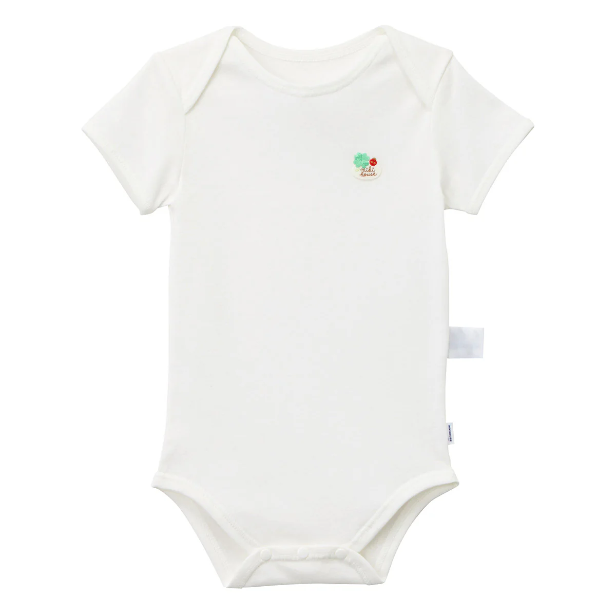 羅紋針織棉套頭短袖包臀衣-白