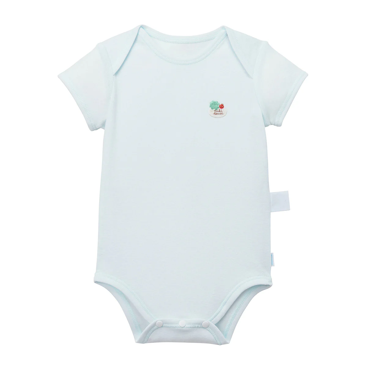 羅紋針織棉套頭短袖包臀衣-天藍