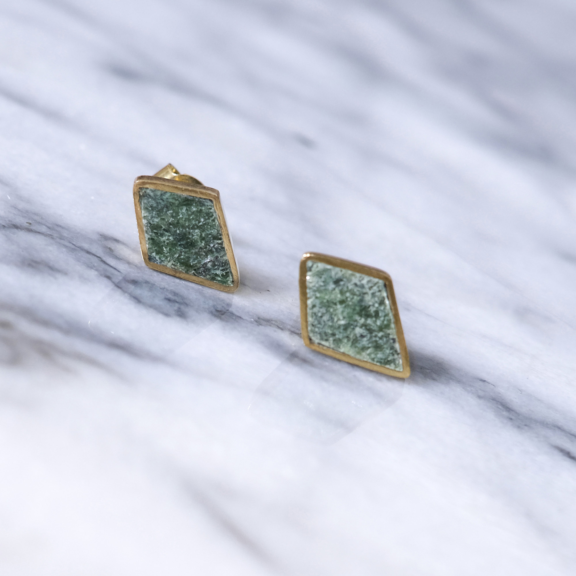 伊斯蘭金工｜Kite 綠松石耳環｜阿富汗