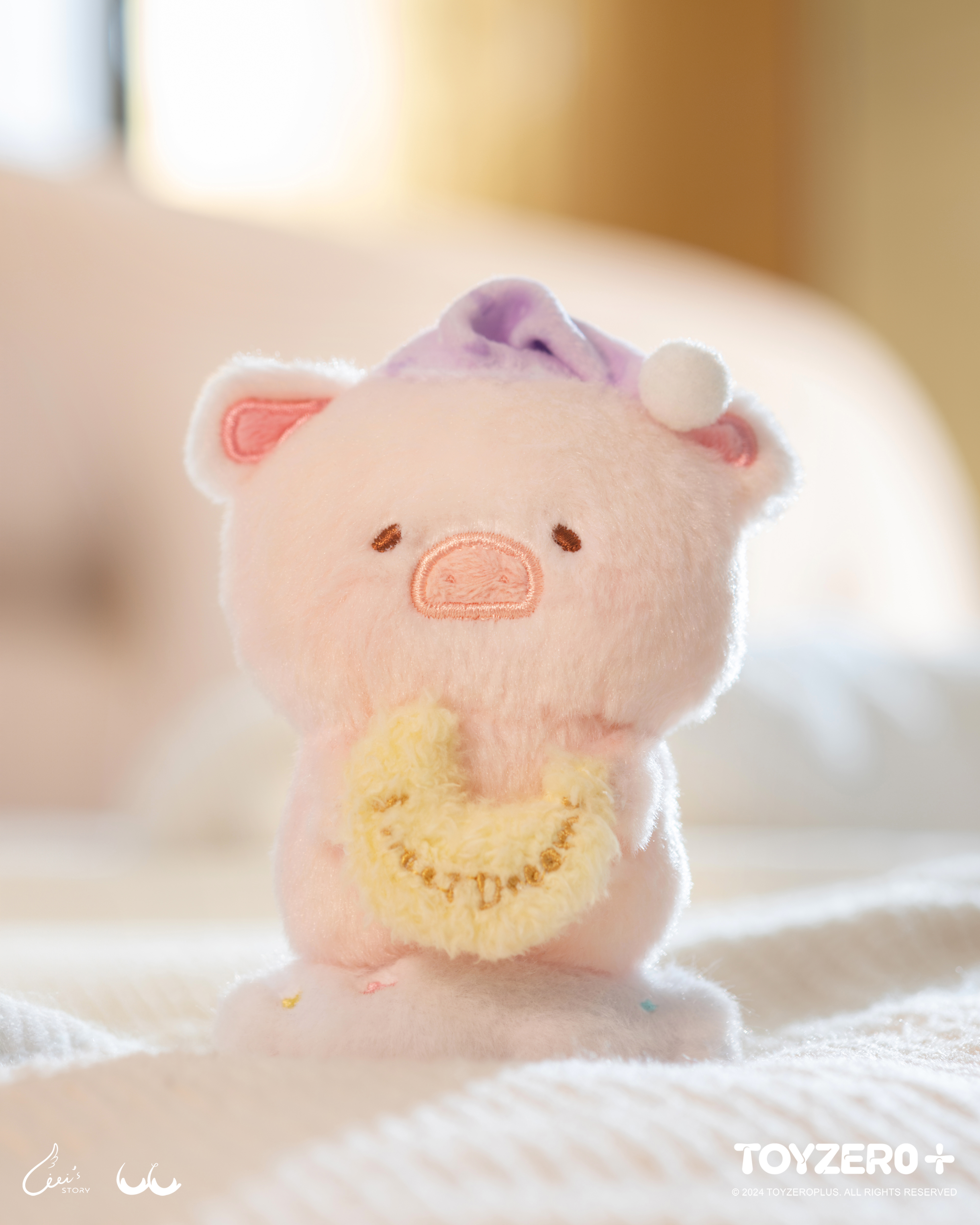 罐頭豬LuLu 甜睡系列 - 晚安Lu毛絨掛件