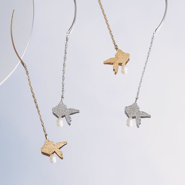 【me.luxe】K10金魚珍珠耳線耳環