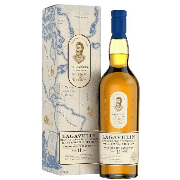 Lagavulin 11 Year Old Offerman Edition Caribbean Rum Cask Finish Scotch Whisky 700mL