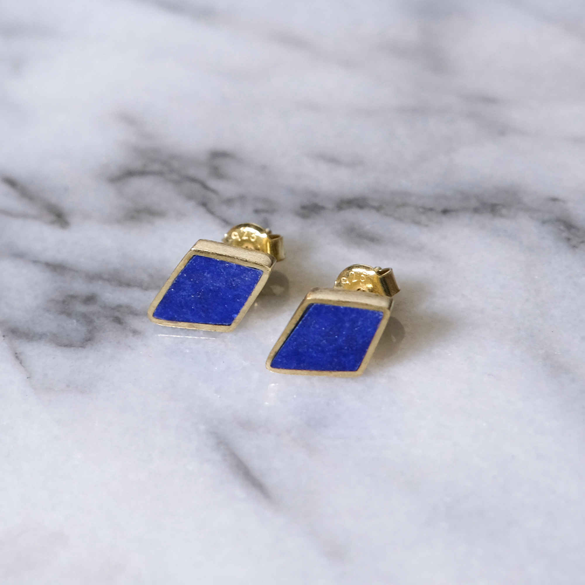 伊斯蘭金工｜Kite 青金石耳環｜阿富汗